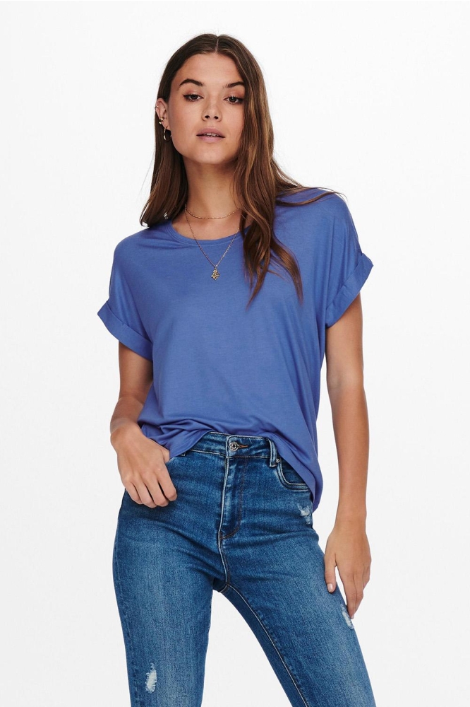 ONLMOSTER S/S O-NECK TOP NOOS JRS 15106662 BLUE YONDER